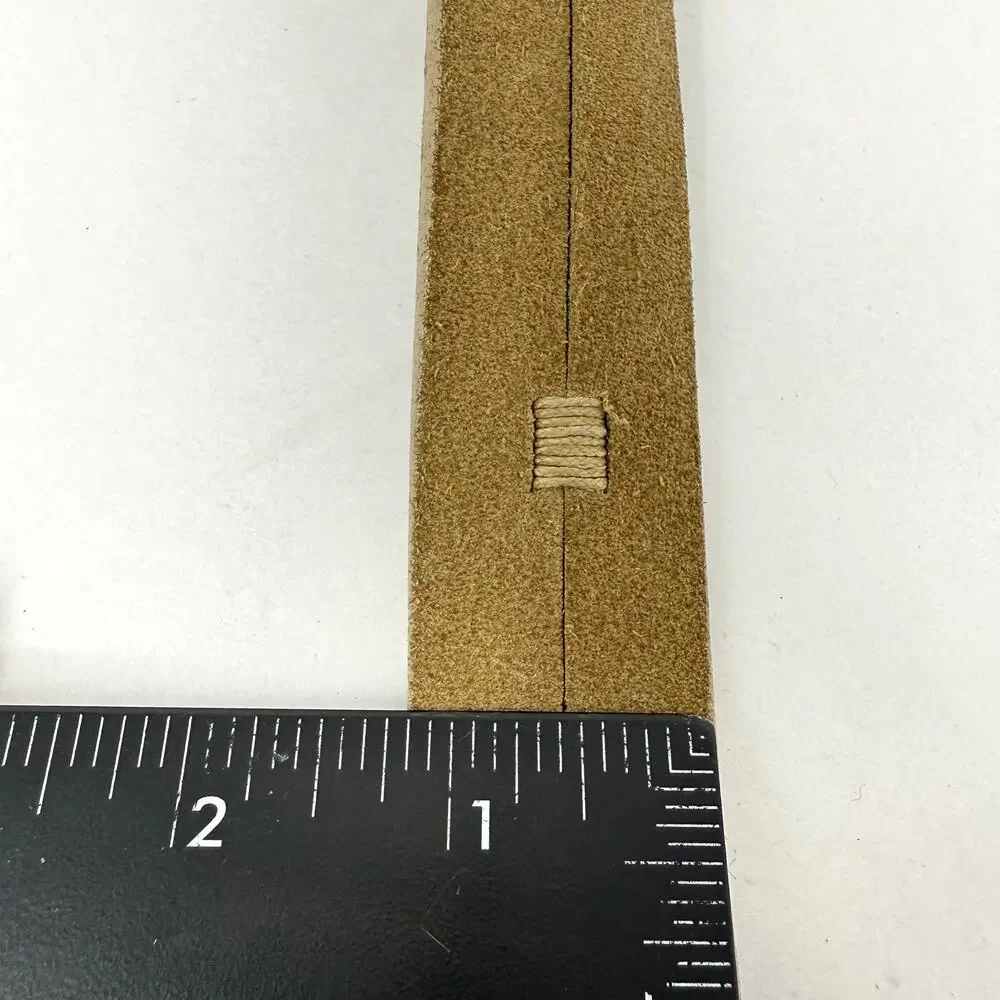 Cole Haan England Suede Leather Belt Tan Solid Brass Buckle 34 NWOT Rare
